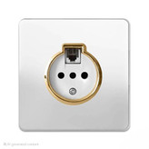 تلفن دو منظوره آسیا الکتریک سفید طلا