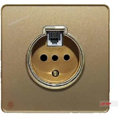 تلفن دو منظوره آسیا الکتریک مدل یاقوت - بژ