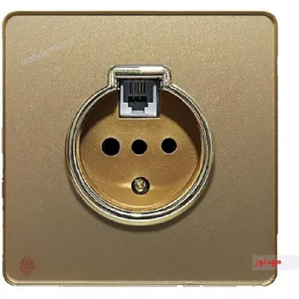 تلفن دو منظوره آسیا الکتریک مدل یاقوت - بژ