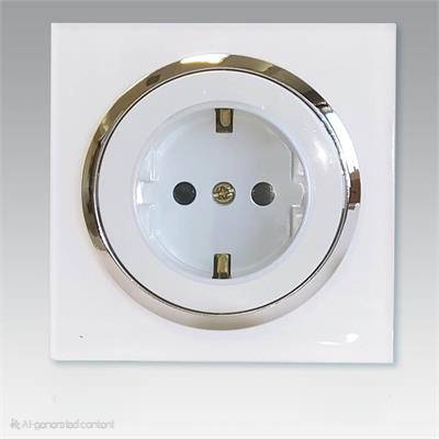 پریز ارت آوا پلکسی سفید زه نقره ای